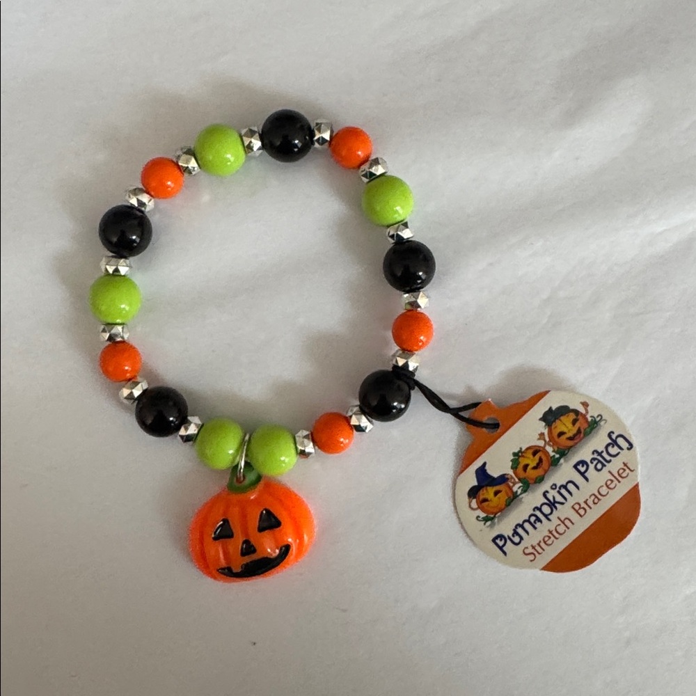 NEW - Halloween Stretch Bracelet w/Orange Bag